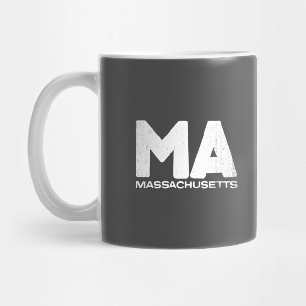 MA Massachusetts State Vintage Typography by Commykaze